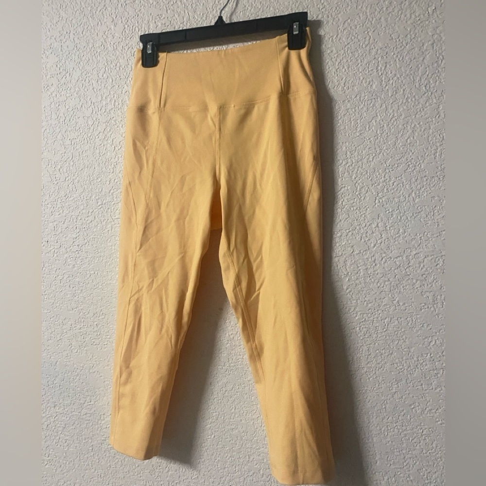 girlfriend collective Soft Butter Yellow Yoga Activewear Gym cropped Leggings